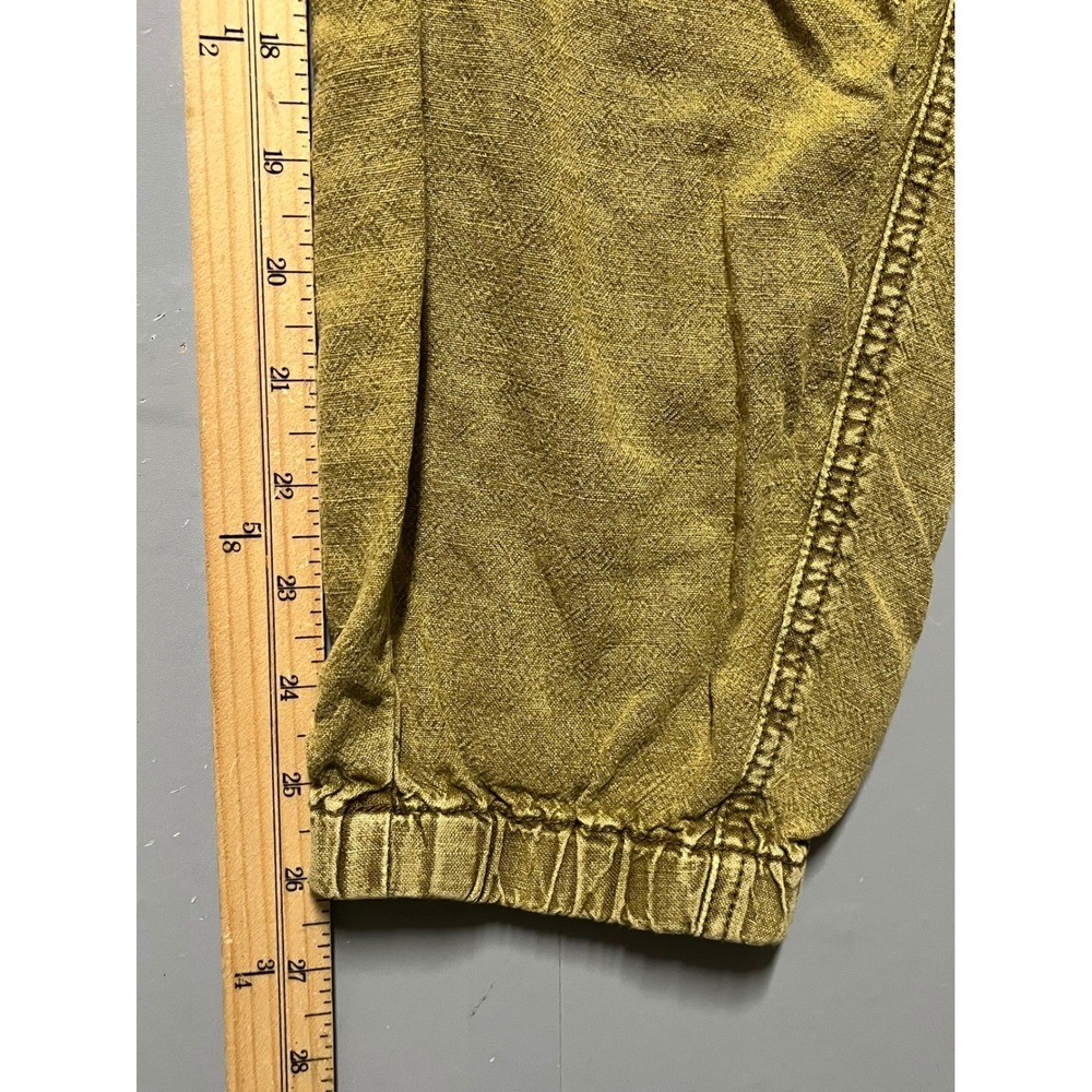 Anthropologie Women S Olive Green Linen Blend Jogger Pants OBI129981 RN66170 - Picture 9 of 9